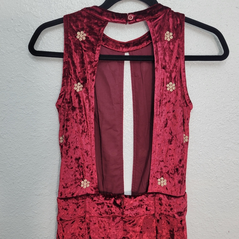 Lenni The Label Free People Chromatic Jumpsuit Wine Size S NWT Festival - Picture 8 of 13